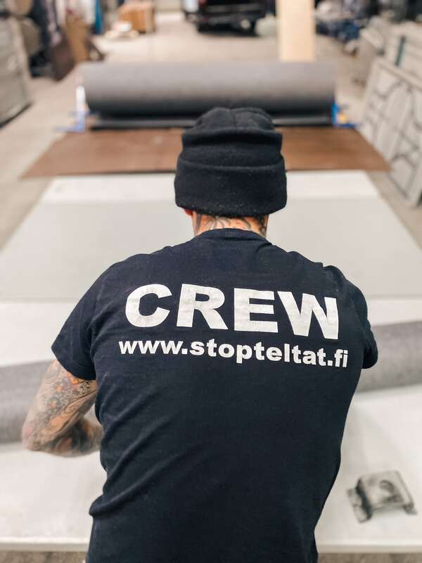 Messumatto myynti ja vuokraus. Crew. www.stopteltat.fi