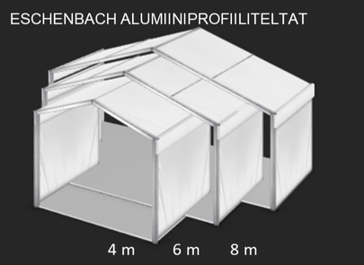 Eschenbach kevyt alumiiniprofiiliteltta mitat
